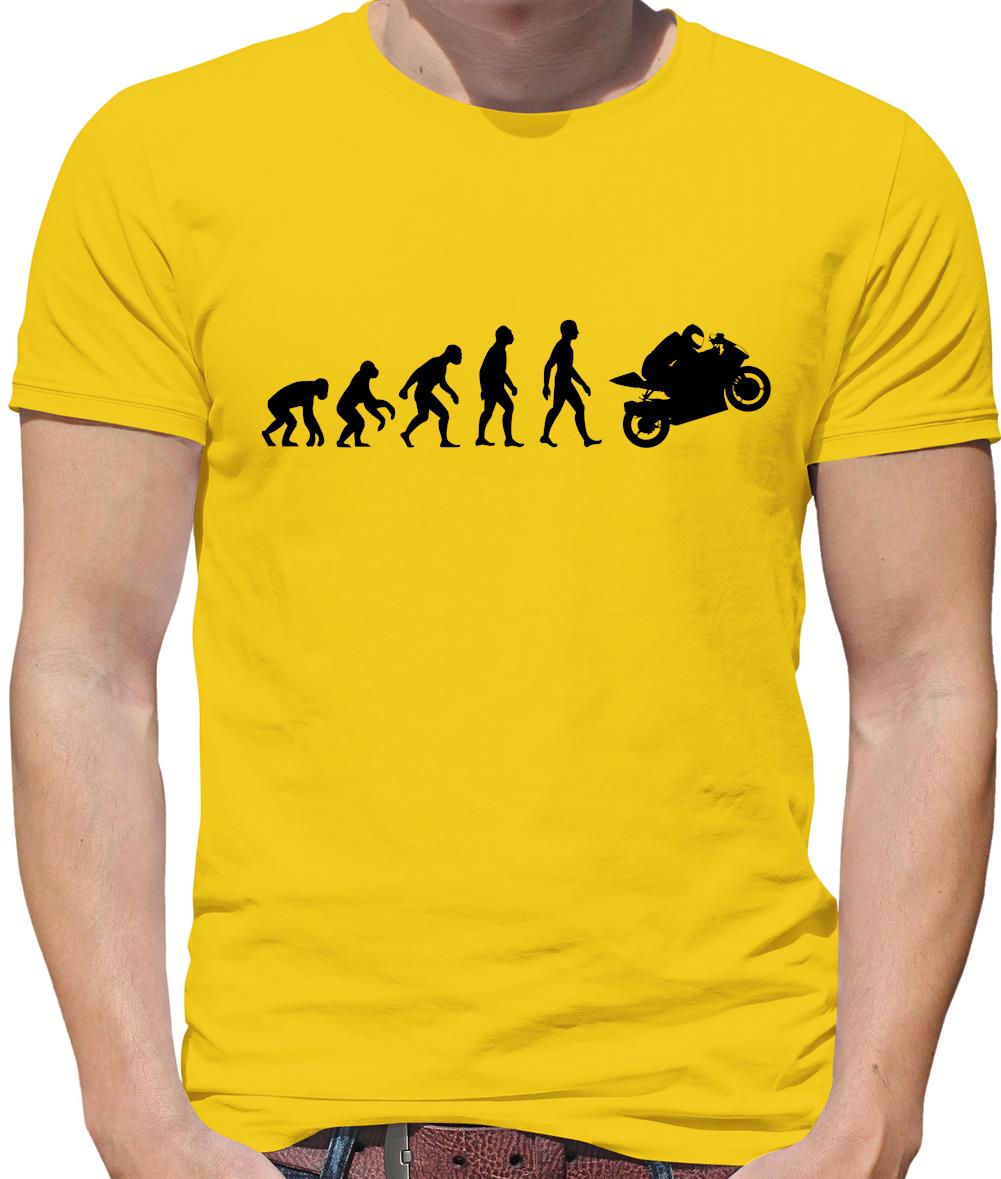 Evolution of Man Superbike Mens T-Shirt Evolution of Man Superbike Mens T-Shirt