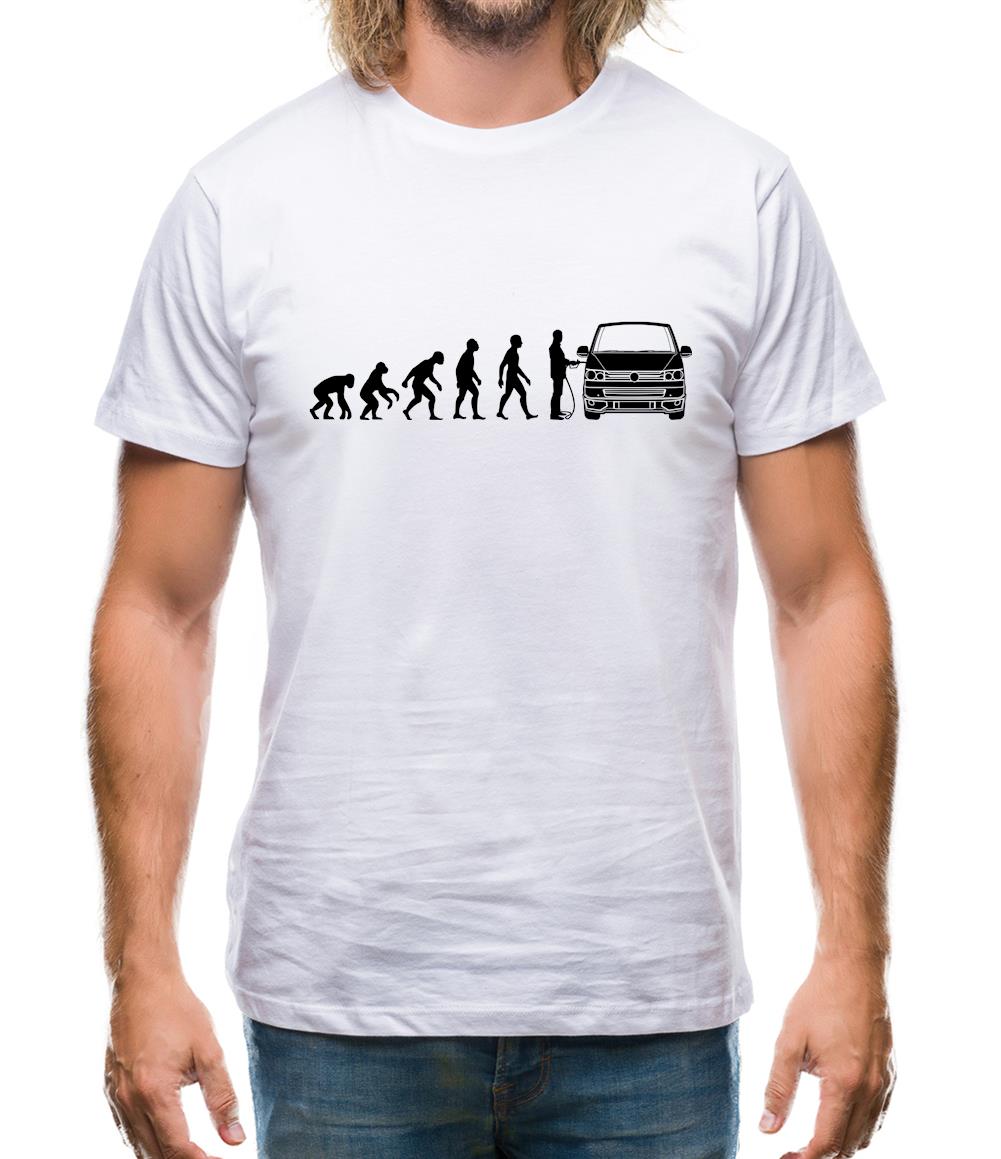 Evolution Of Man T5 Campervan Mens T-Shirt