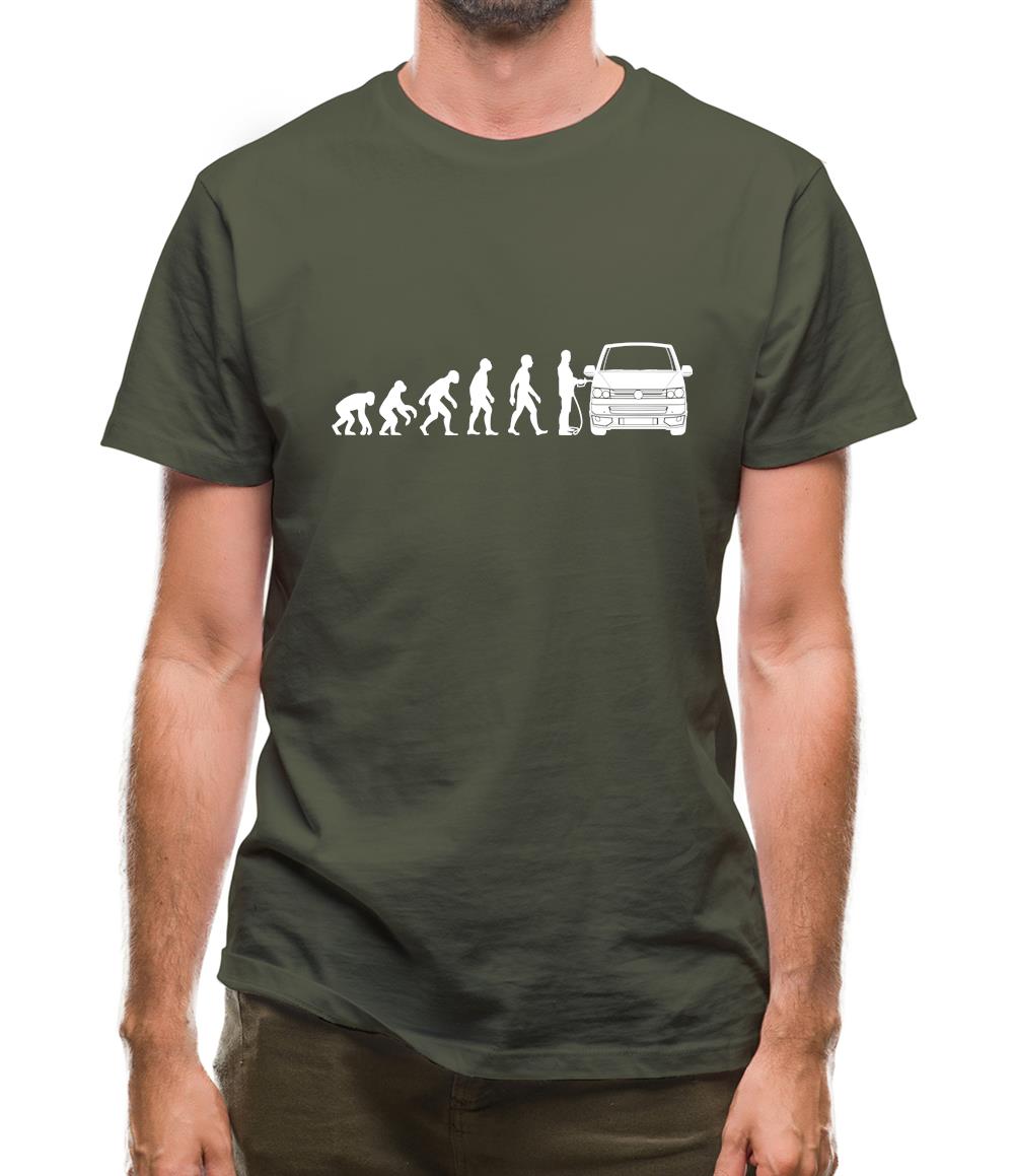 Evolution Of Man T5 Campervan Mens T-Shirt Evolution Of Man T5 Campervan Mens T-Shirt