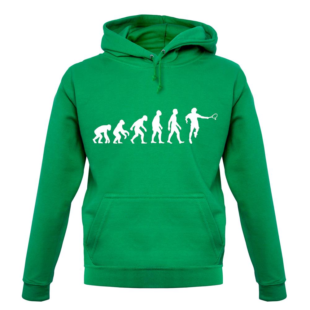 Dressdown Evolution of Man Tennis Unisex Hoodie Dressdown Evolution of Man Tennis Unisex Hoodie