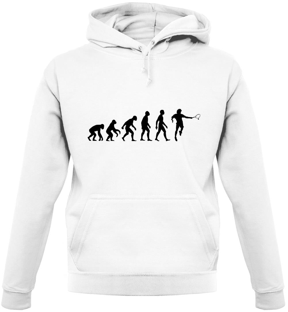 Dressdown Evolution of Man Tennis Unisex Hoodie Dressdown Evolution of Man Tennis Unisex Hoodie