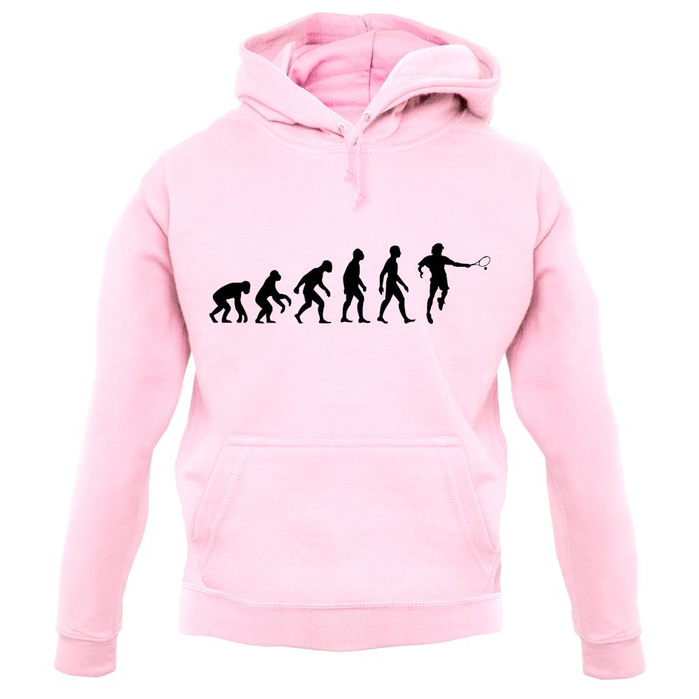 Dressdown Evolution of Man Tennis Unisex Hoodie Dressdown Evolution of Man Tennis Unisex Hoodie