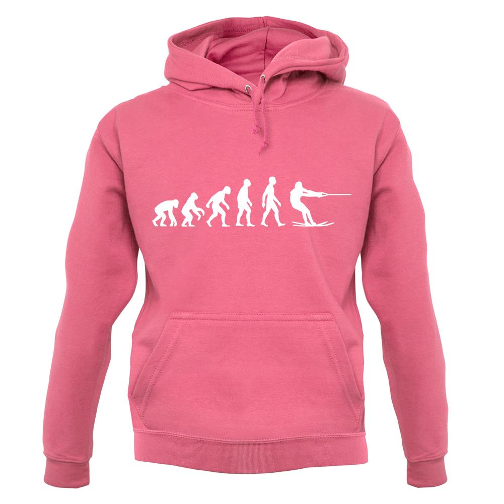 Evolution Of Man Waterski unisex hoodie Evolution Of Man Waterski unisex hoodie