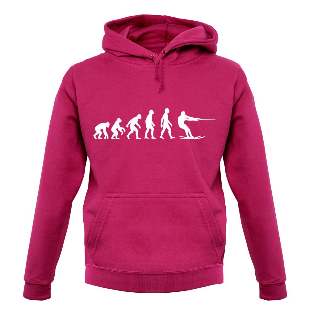 Evolution Of Man Waterski unisex hoodie Evolution Of Man Waterski unisex hoodie