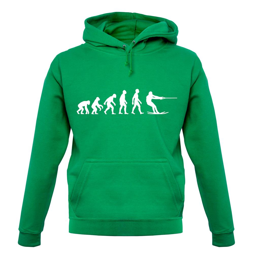 Evolution Of Man Waterski unisex hoodie Evolution Of Man Waterski unisex hoodie