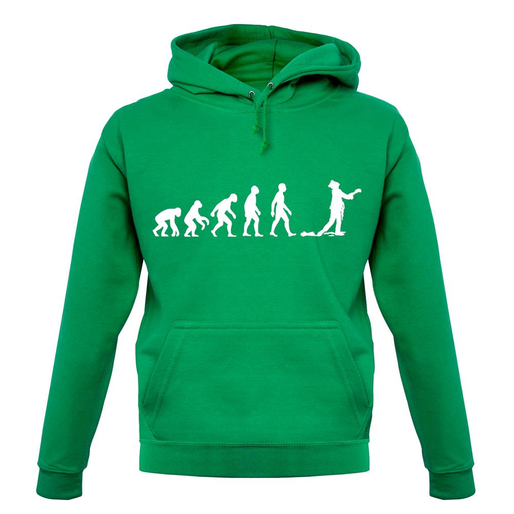 Evolution Of Man Zombie unisex hoodie Evolution Of Man Zombie unisex hoodie