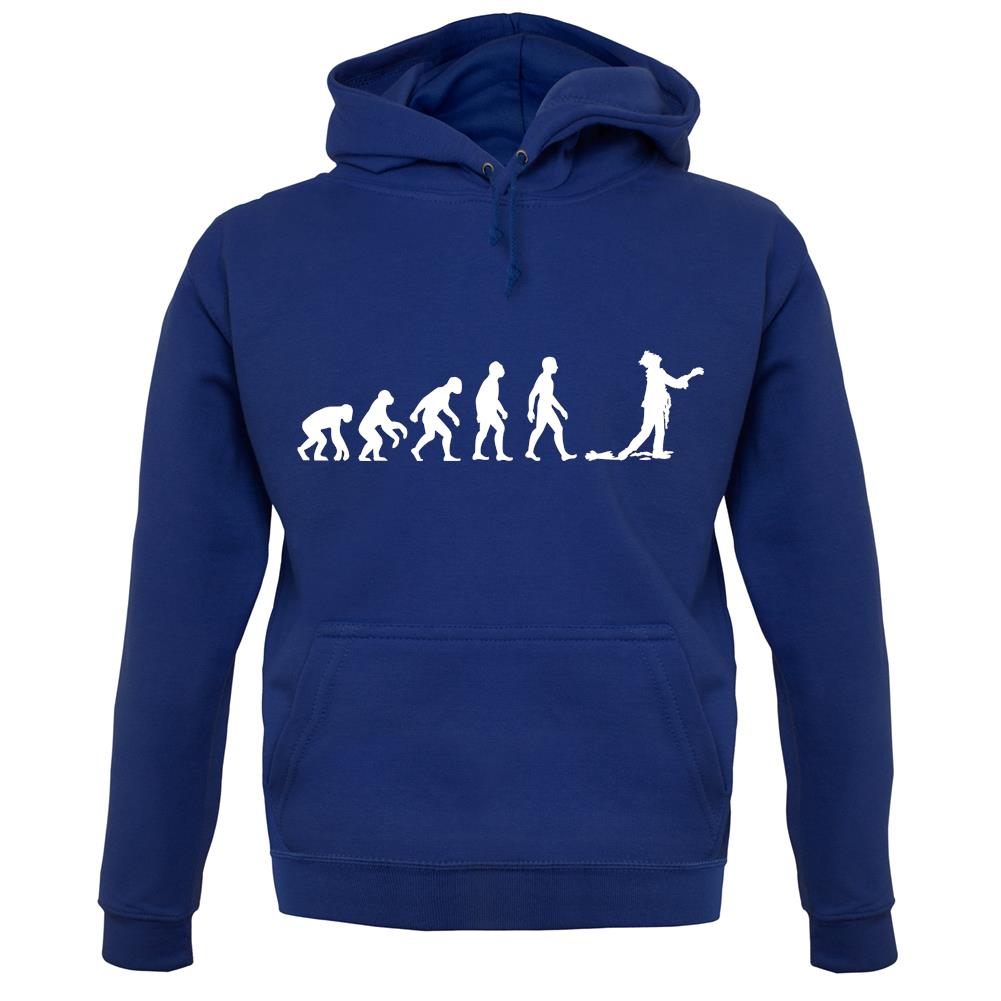 Evolution Of Man Zombie unisex hoodie Evolution Of Man Zombie unisex hoodie