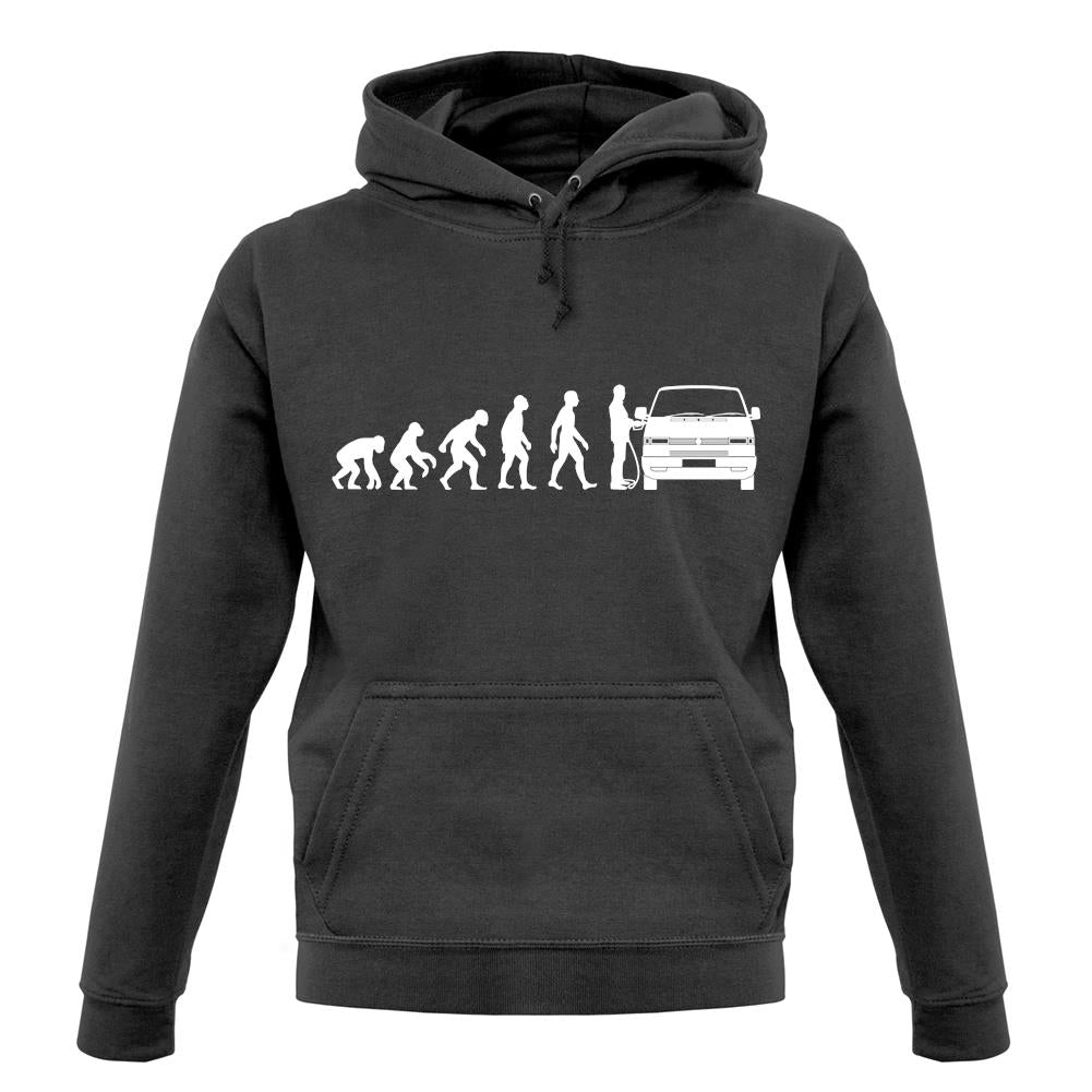 Evolution of Man T4 Campervan unisex hoodie Evolution of Man T4 Campervan unisex hoodie