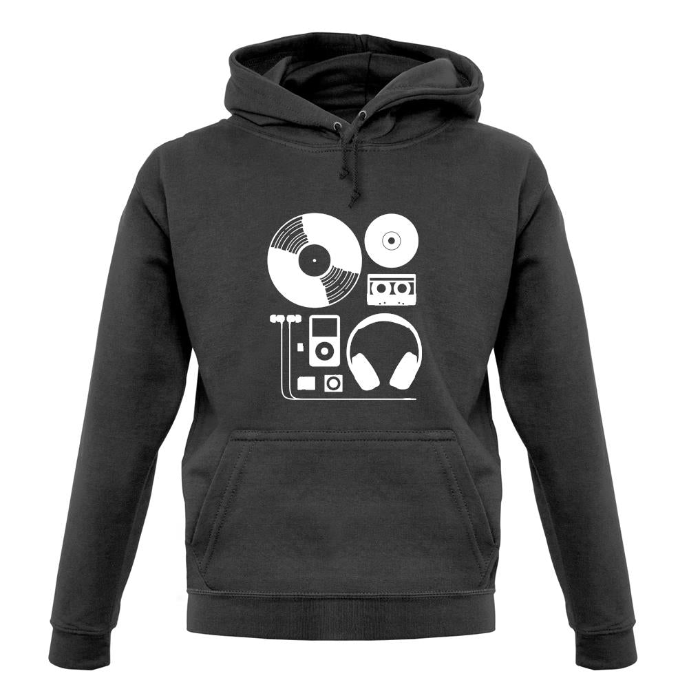 Evolution Of Music Hardware unisex hoodie Evolution Of Music Hardware unisex hoodie