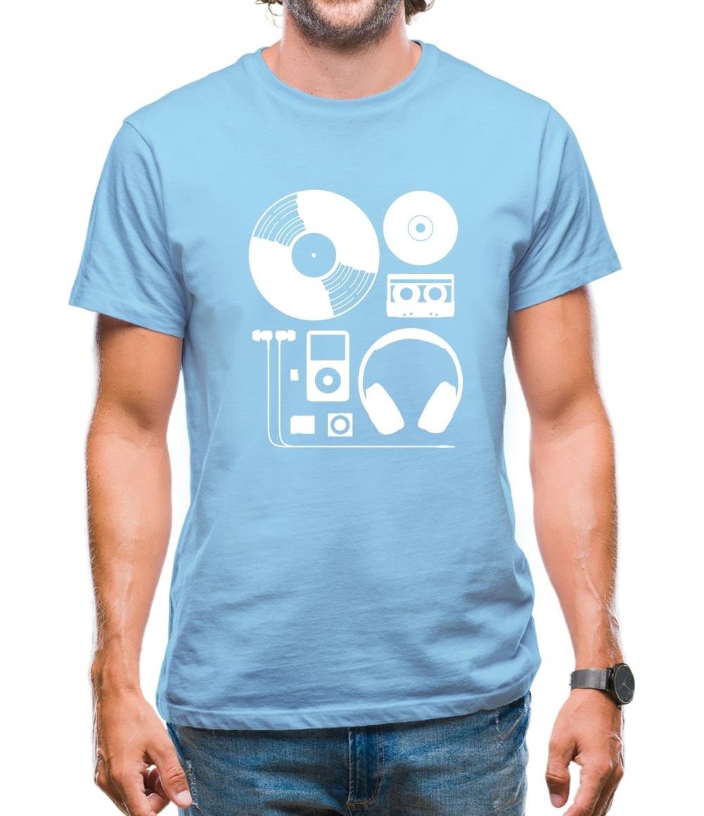 Evolution Of Music Hardware Mens T-Shirt Evolution Of Music Hardware Mens T-Shirt