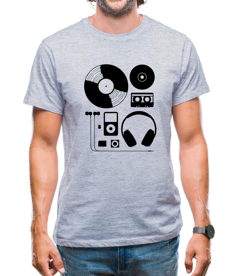 Evolution Of Music Hardware Mens T-Shirt Evolution Of Music Hardware Mens T-Shirt