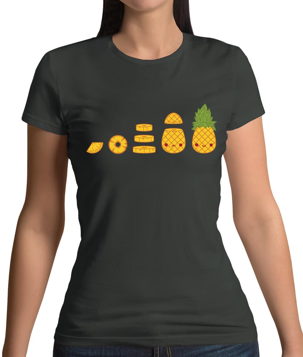 Evolution Of Pineapple Womens T-Shirt Evolution Of Pineapple Womens T-Shirt