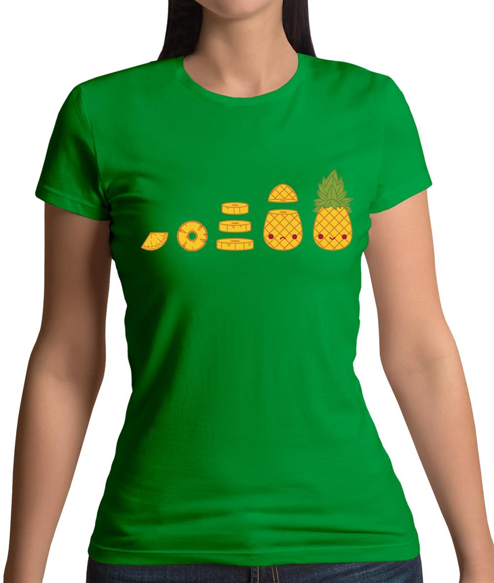 Evolution Of Pineapple Womens T-Shirt Evolution Of Pineapple Womens T-Shirt