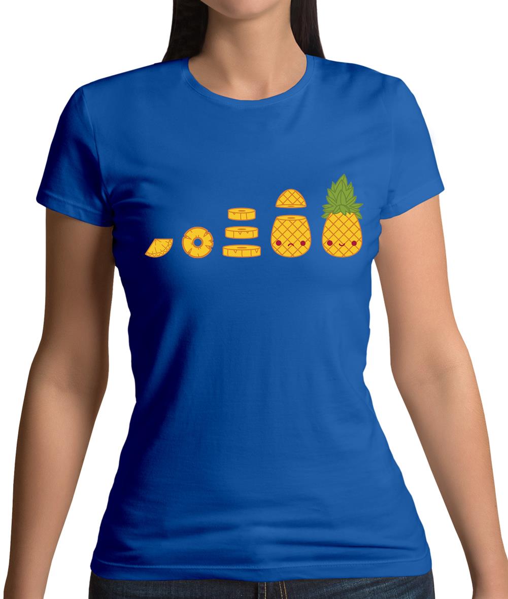 Evolution Of Pineapple Womens T-Shirt Evolution Of Pineapple Womens T-Shirt