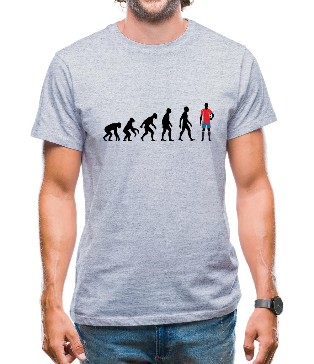 Evolution Of Man Spain Mens T-Shirt Evolution Of Man Spain Mens T-Shirt