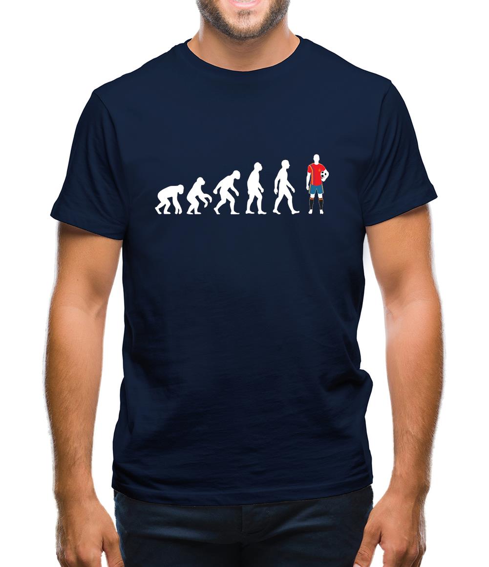 Evolution Of Man Spain Mens T-Shirt Evolution Of Man Spain Mens T-Shirt