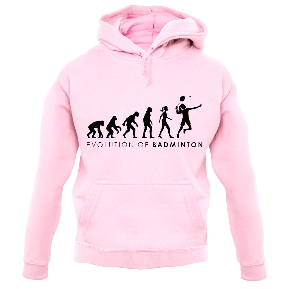Evolution Of Woman Badminton unisex hoodie Evolution Of Woman Badminton unisex hoodie