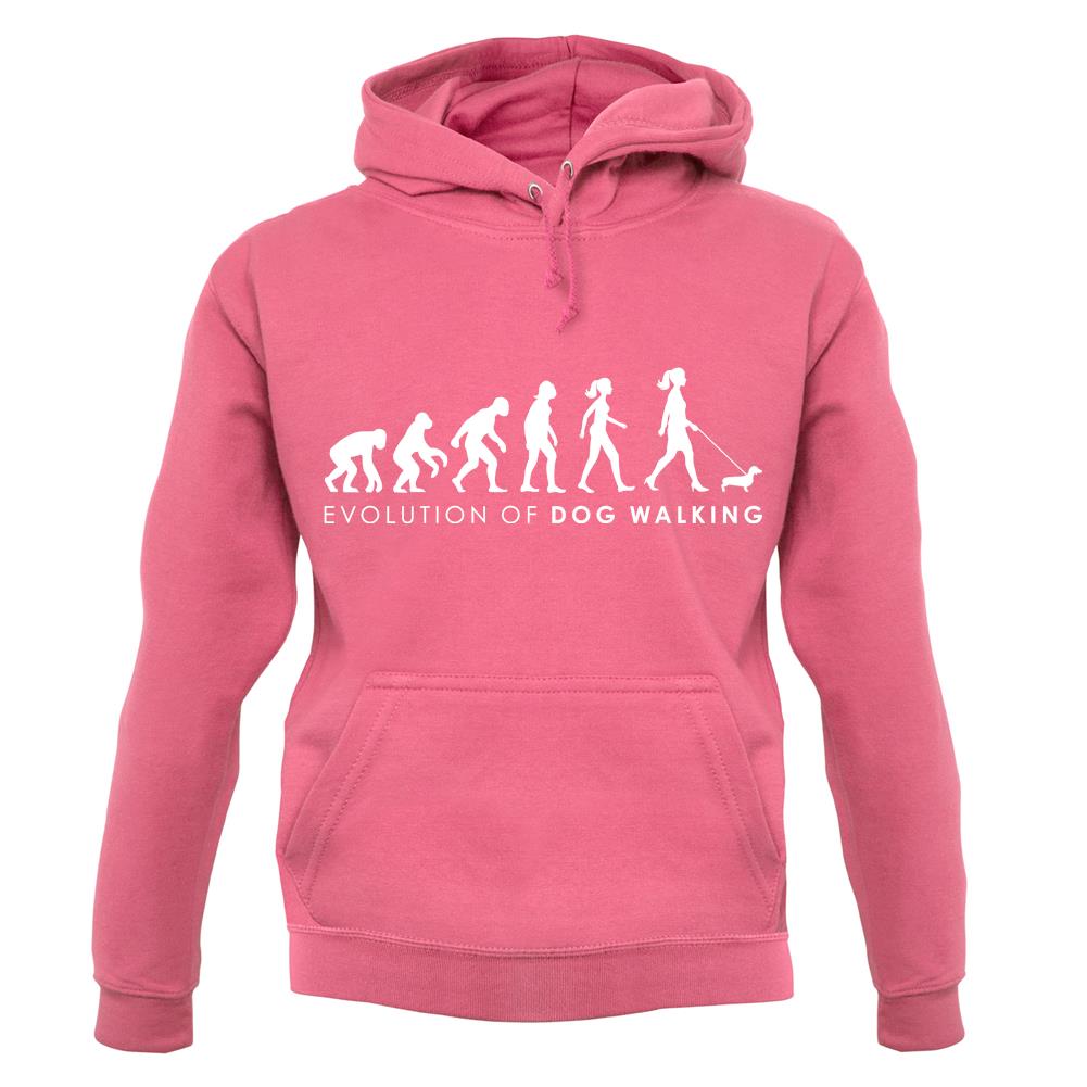 Evolution Of Woman Dog Walking unisex hoodie Evolution Of Woman Dog Walking unisex hoodie