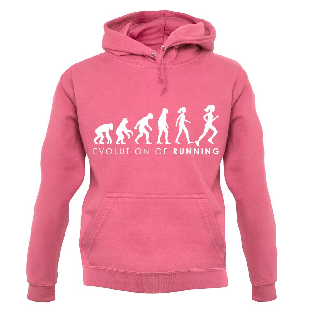 Evolution Of Woman Running unisex hoodie Evolution Of Woman Running unisex hoodie