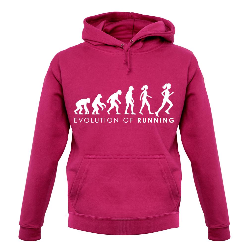 Evolution Of Woman Running unisex hoodie Evolution Of Woman Running unisex hoodie