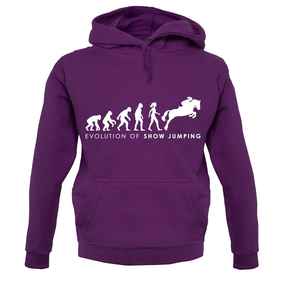Evolution Of Woman Show Jumping unisex hoodie Evolution Of Woman Show Jumping unisex hoodie