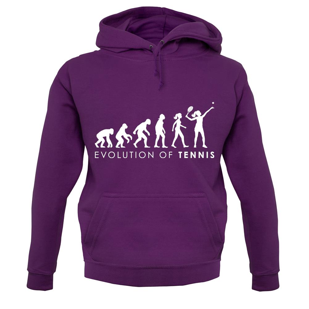 Evolution Of Woman Tennis unisex hoodie Evolution Of Woman Tennis unisex hoodie