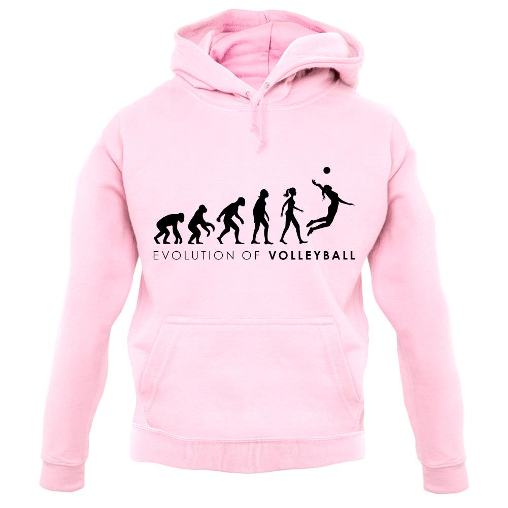 Evolution Of Woman Volleyball unisex hoodie Evolution Of Woman Volleyball unisex hoodie