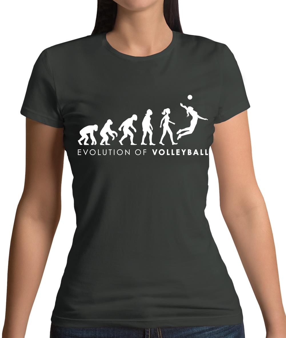 Evolution Of Woman Volleyball Womens T-Shirt Evolution Of Woman Volleyball Womens T-Shirt