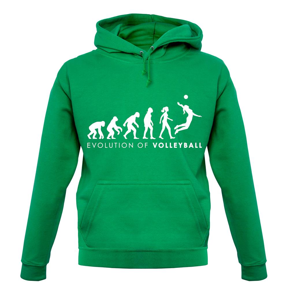 Evolution Of Woman Volleyball unisex hoodie Evolution Of Woman Volleyball unisex hoodie