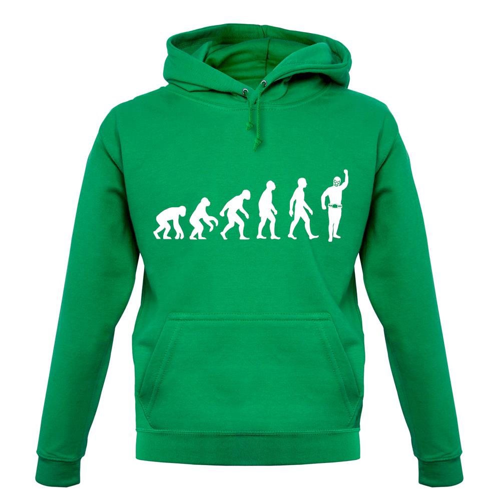 Evolution Of Man Mexican Wrestling unisex hoodie Evolution Of Man Mexican Wrestling unisex hoodie