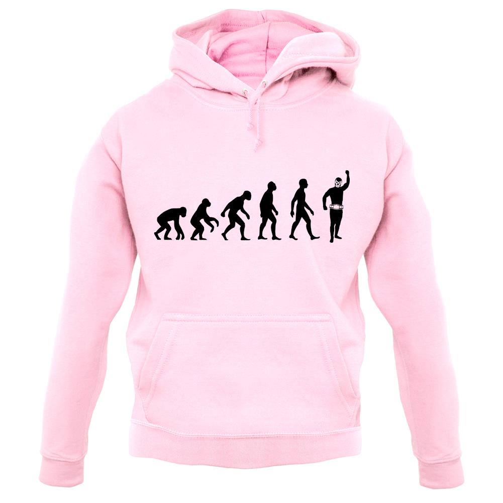 Evolution Of Man Mexican Wrestling unisex hoodie Evolution Of Man Mexican Wrestling unisex hoodie