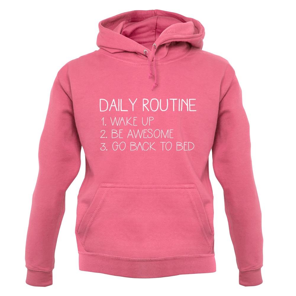 Daily Routine List Unisex Hoodie Daily Routine List Unisex Hoodie