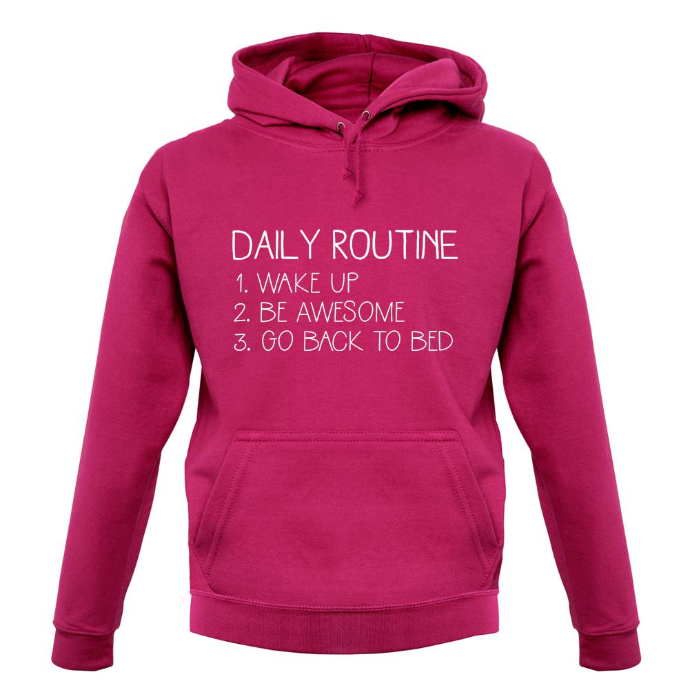 Daily Routine List Unisex Hoodie Daily Routine List Unisex Hoodie