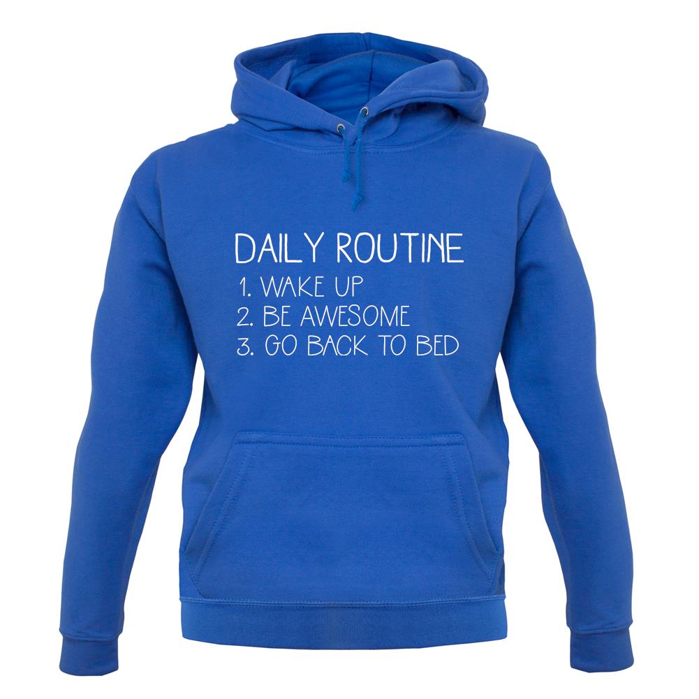 Daily Routine List Unisex Hoodie Daily Routine List Unisex Hoodie