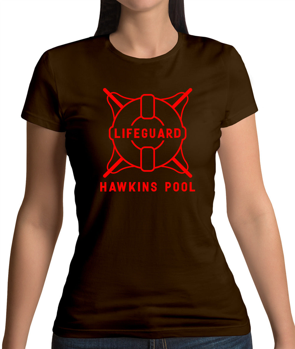 Lifeguard Hawkins Pool Womens T-Shirt Lifeguard Hawkins Pool Womens T-Shirt