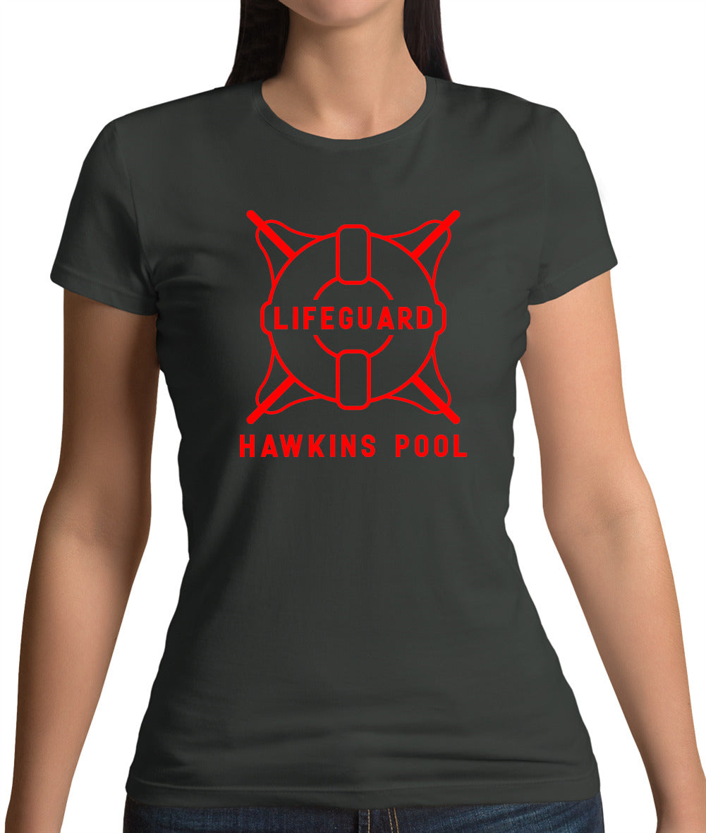 Lifeguard Hawkins Pool Womens T-Shirt Lifeguard Hawkins Pool Womens T-Shirt