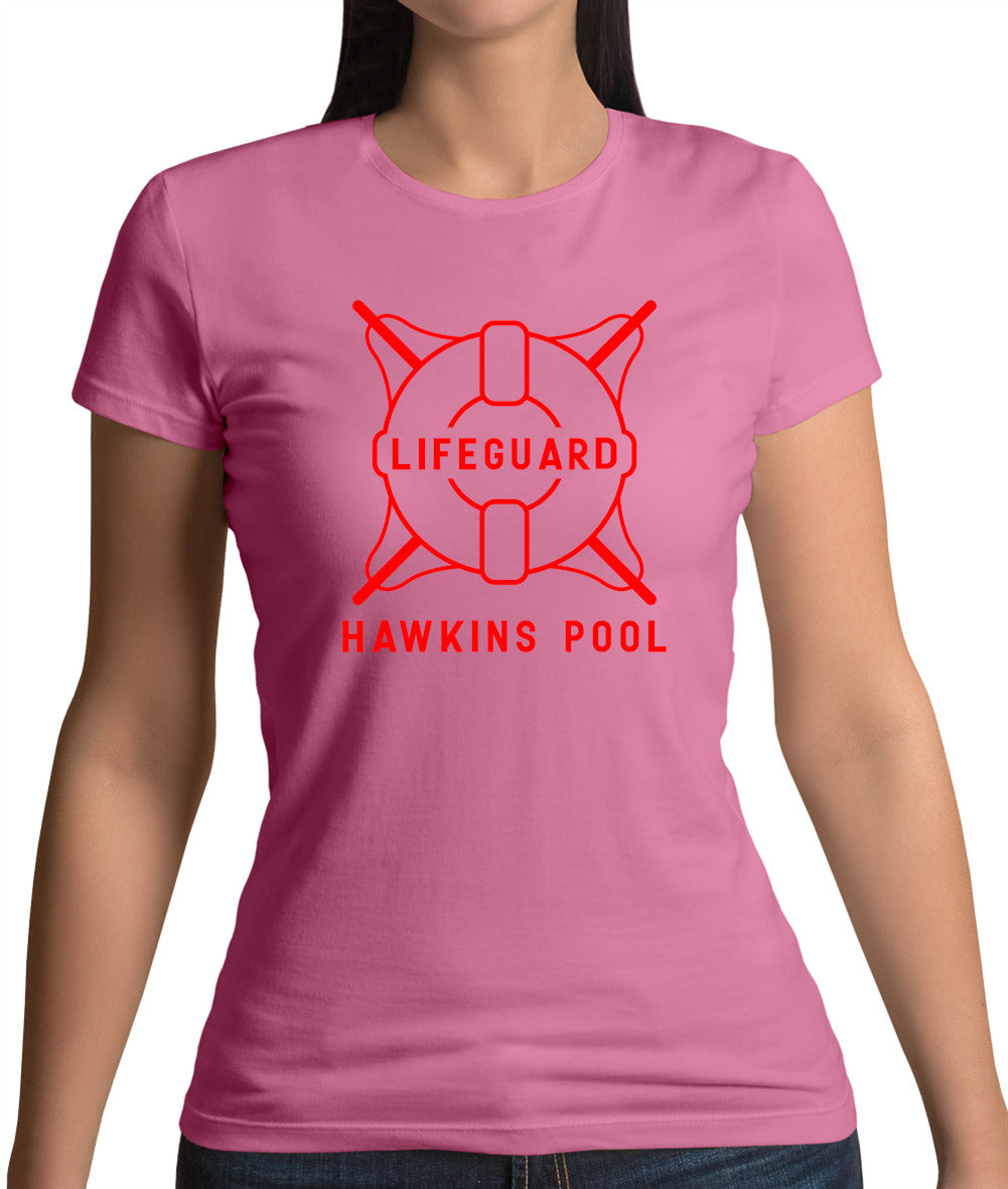 Lifeguard Hawkins Pool Womens T-Shirt Lifeguard Hawkins Pool Womens T-Shirt