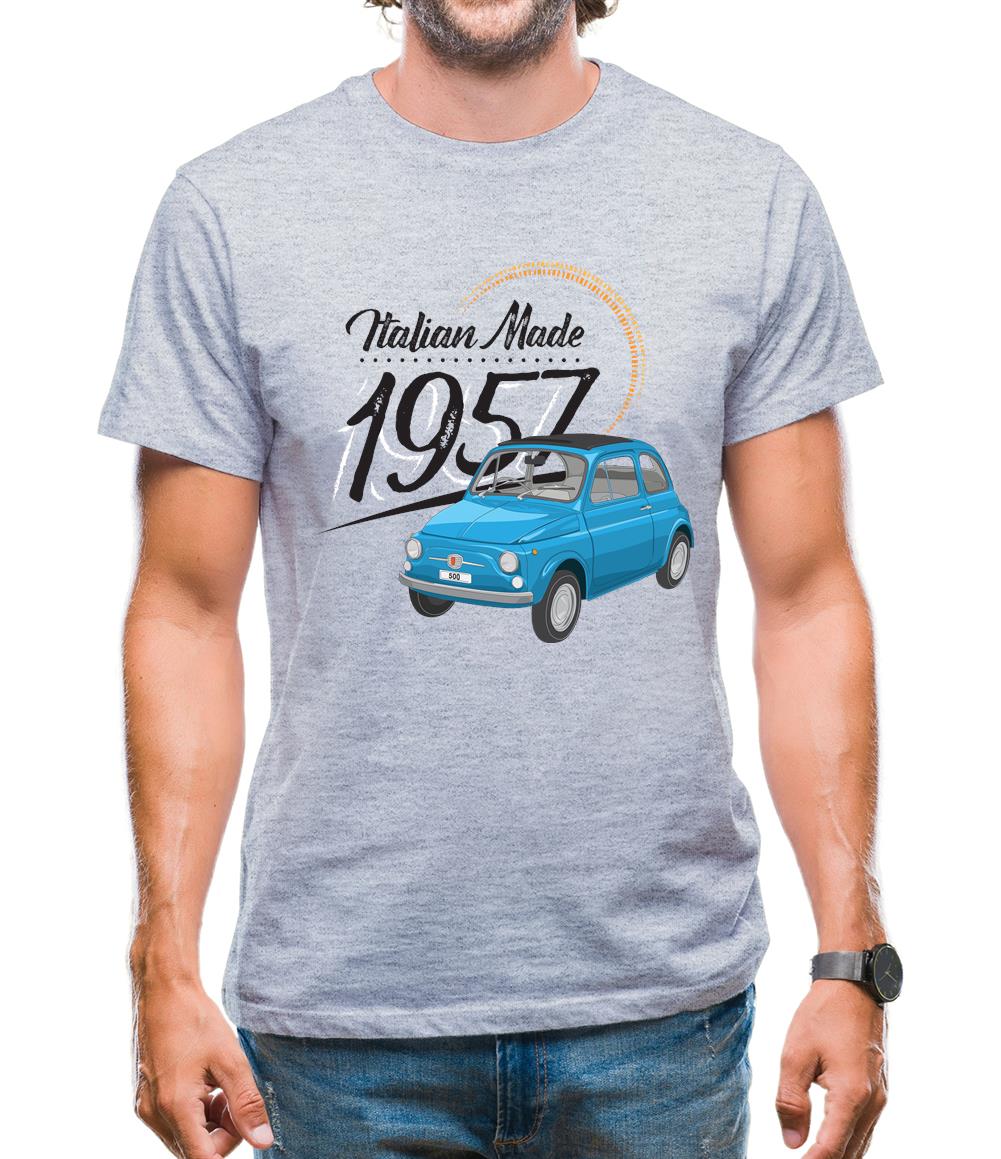 Italian Made 1957 - Fiat Mens T-Shirt Italian Made 1957 - Fiat Mens T-Shirt