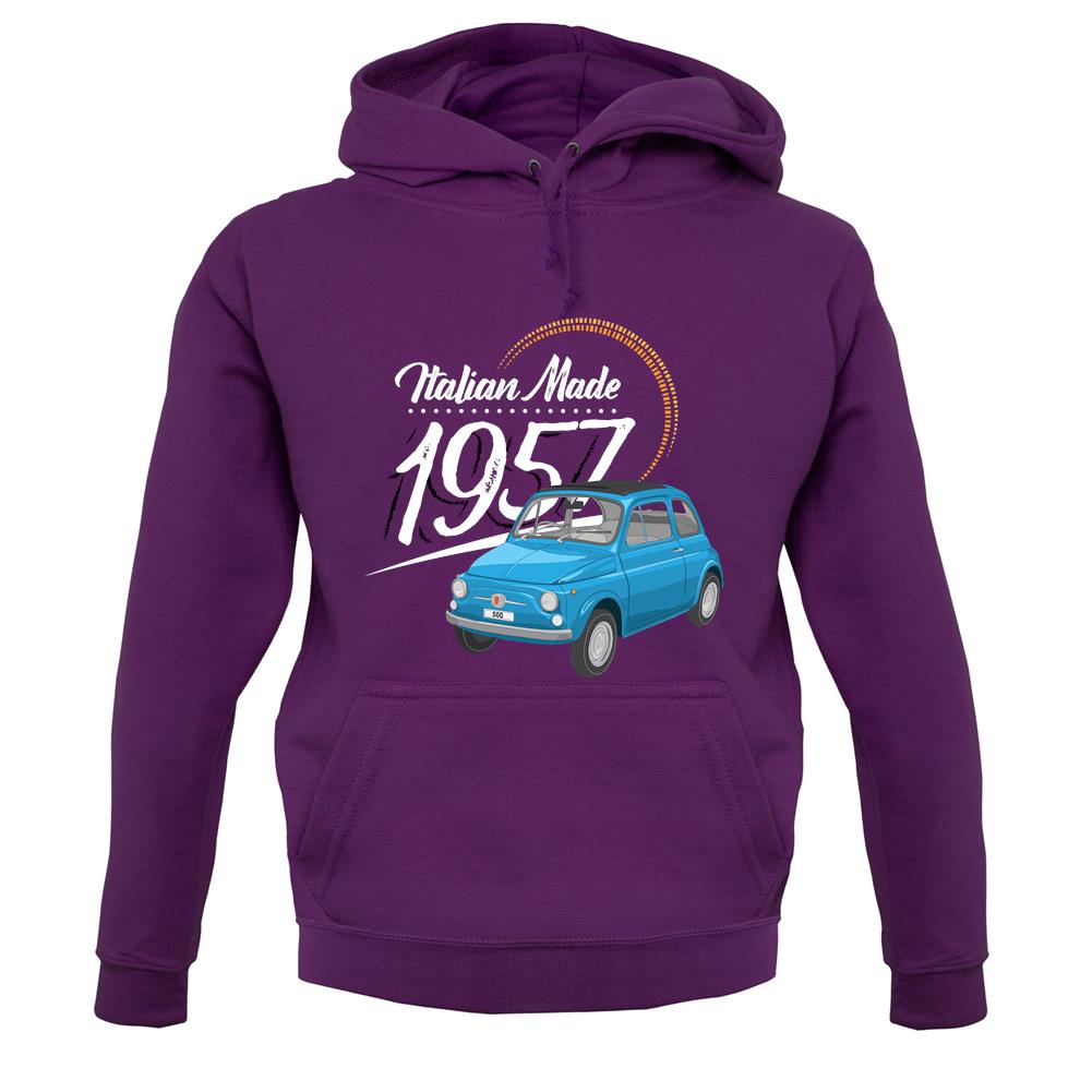 Italian Made 1957 - Fiat unisex hoodie Italian Made 1957 - Fiat unisex hoodie