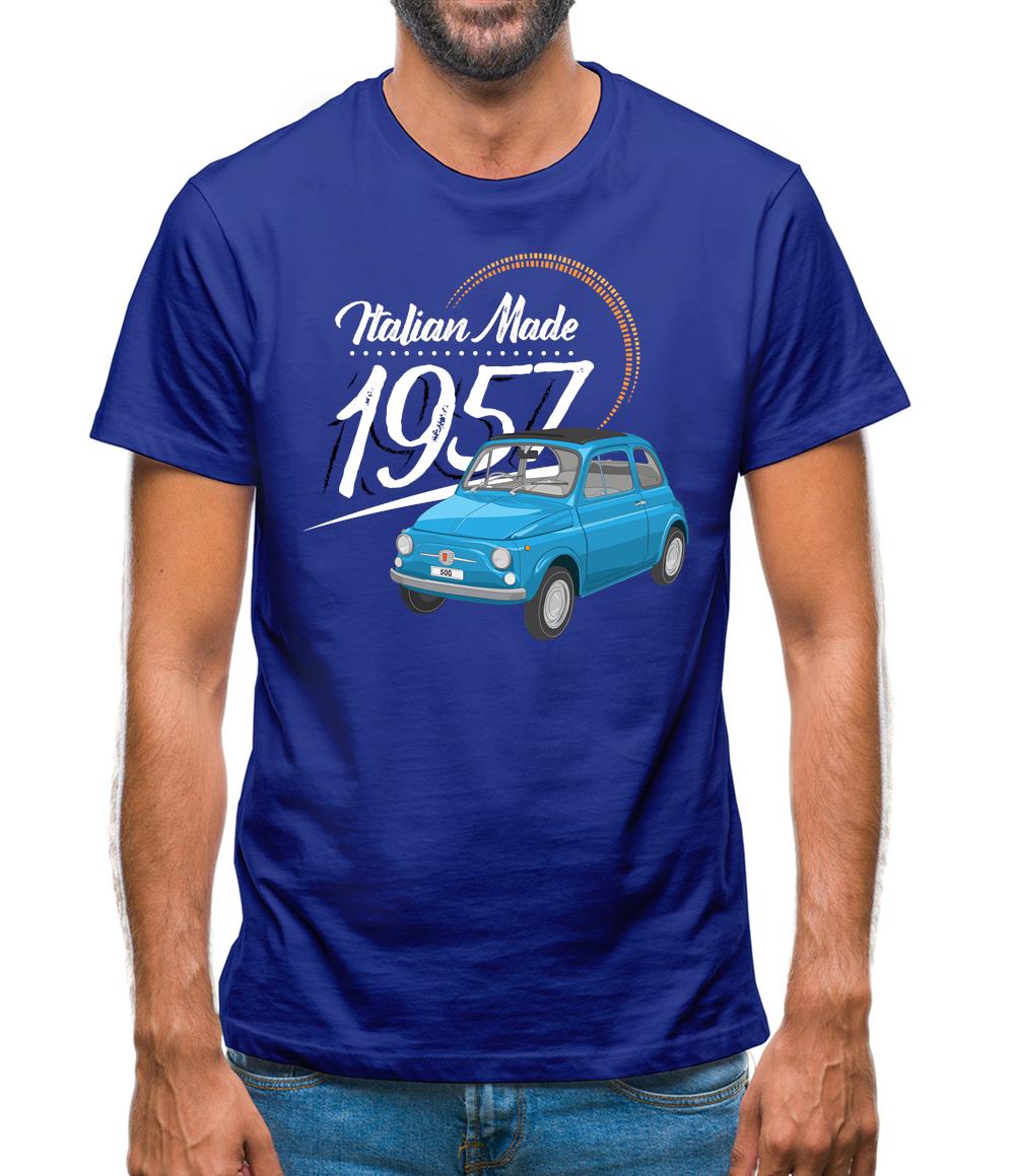 Italian Made 1957 - Fiat Mens T-Shirt Italian Made 1957 - Fiat Mens T-Shirt