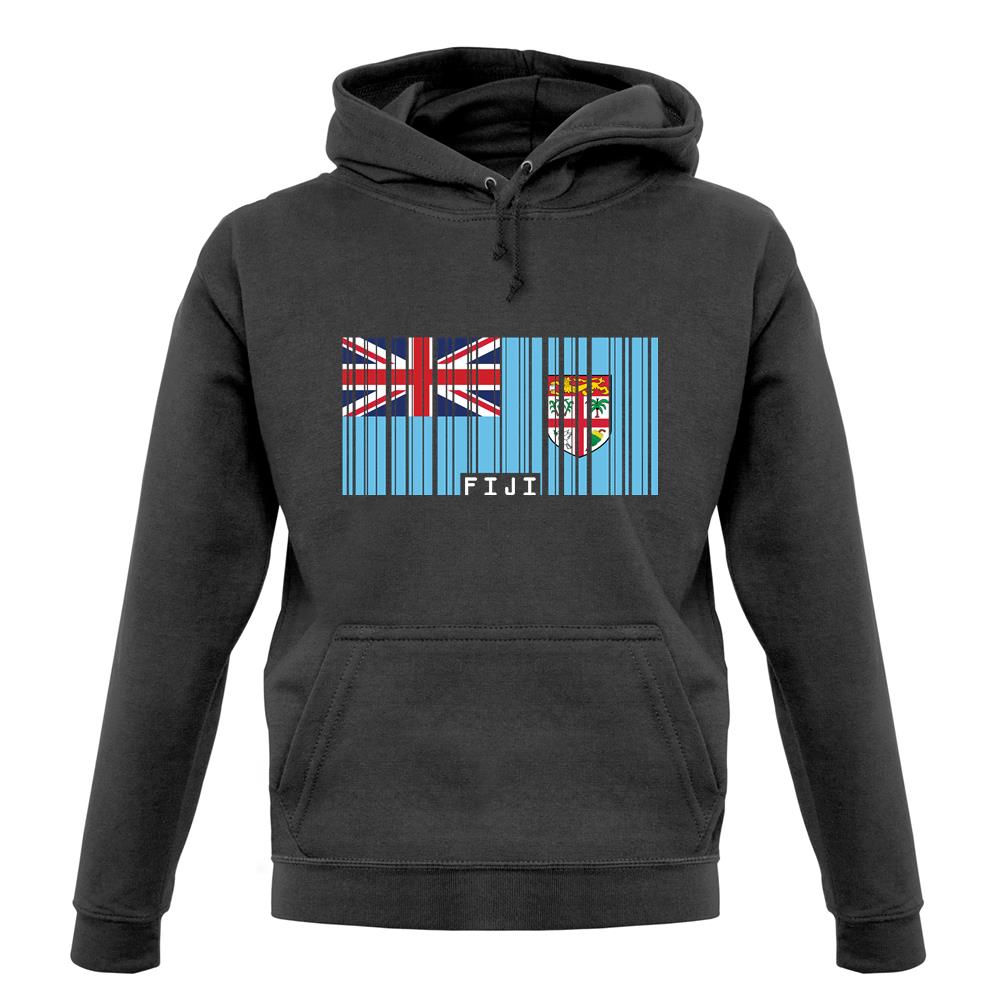 Fiji Barcode Style Flag unisex hoodie Fiji Barcode Style Flag unisex hoodie
