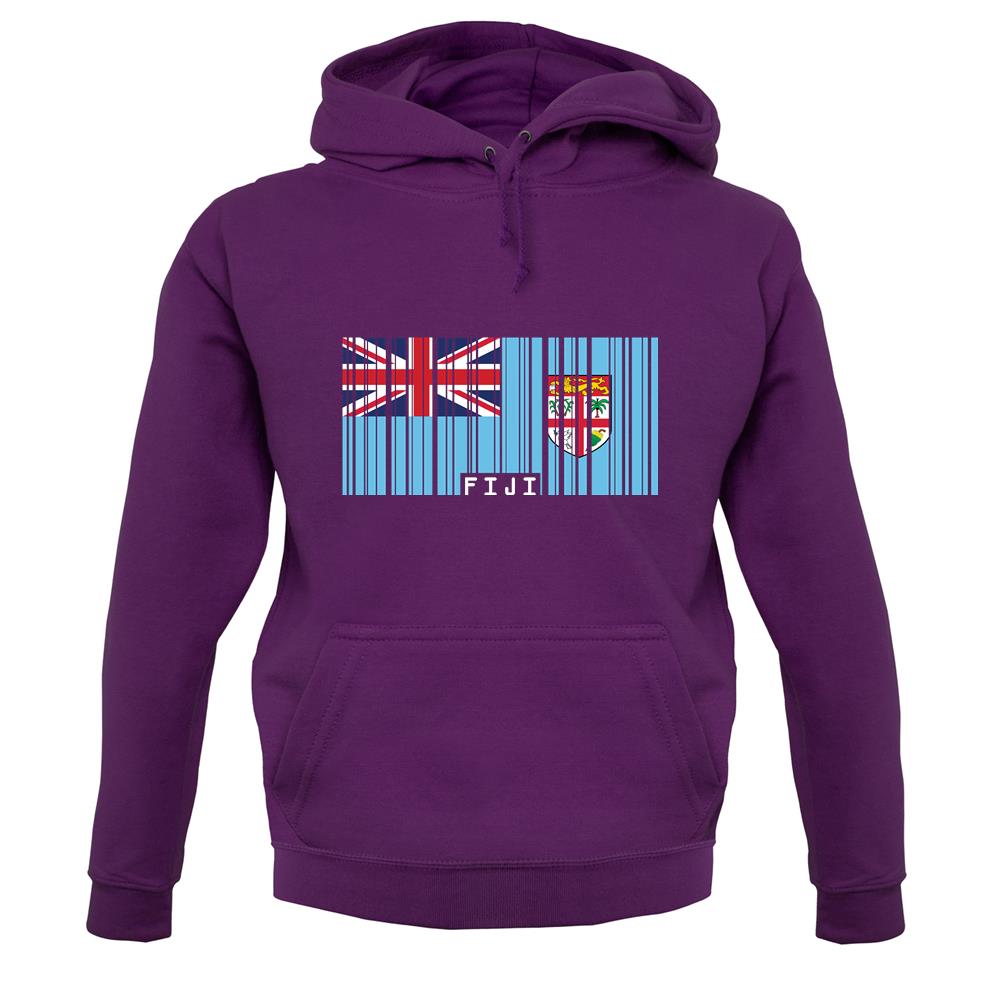 Fiji Barcode Style Flag unisex hoodie Fiji Barcode Style Flag unisex hoodie