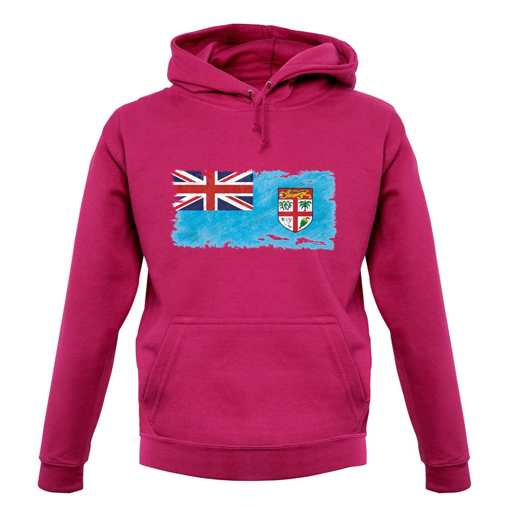 Fiji Grunge Style Flag unisex hoodie Fiji Grunge Style Flag unisex hoodie