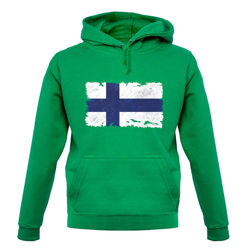Finland Grunge Style Flag unisex hoodie Finland Grunge Style Flag unisex hoodie