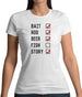 Fishing Checklist Womens T-Shirt Fishing Checklist Womens T-Shirt