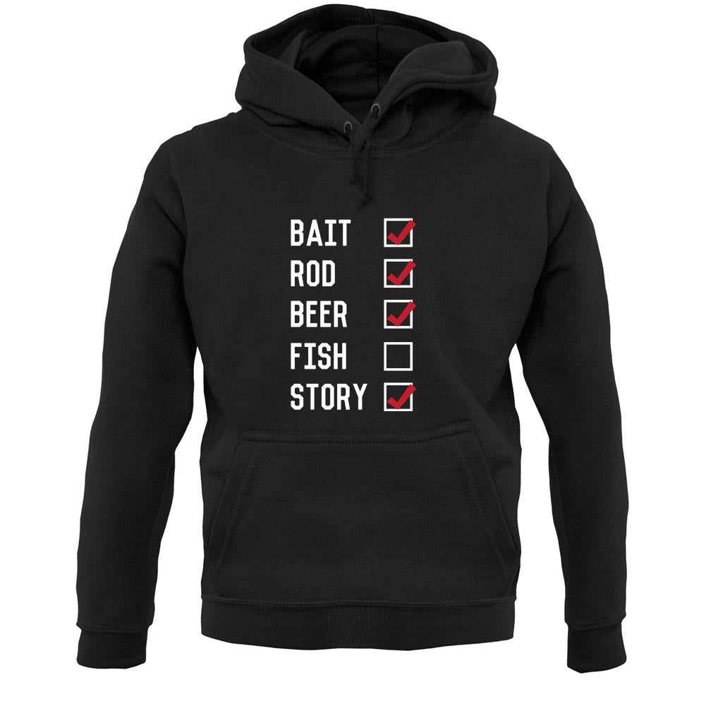 Fishing Checklist Unisex Hoodie