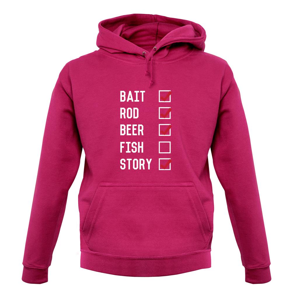 Fishing Checklist unisex hoodie Fishing Checklist unisex hoodie