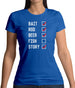 Fishing Checklist Womens T-Shirt Fishing Checklist Womens T-Shirt