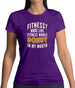 Fitness Donut In My Mouth Womens T-Shirt Fitness Donut In My Mouth Womens T-Shirt