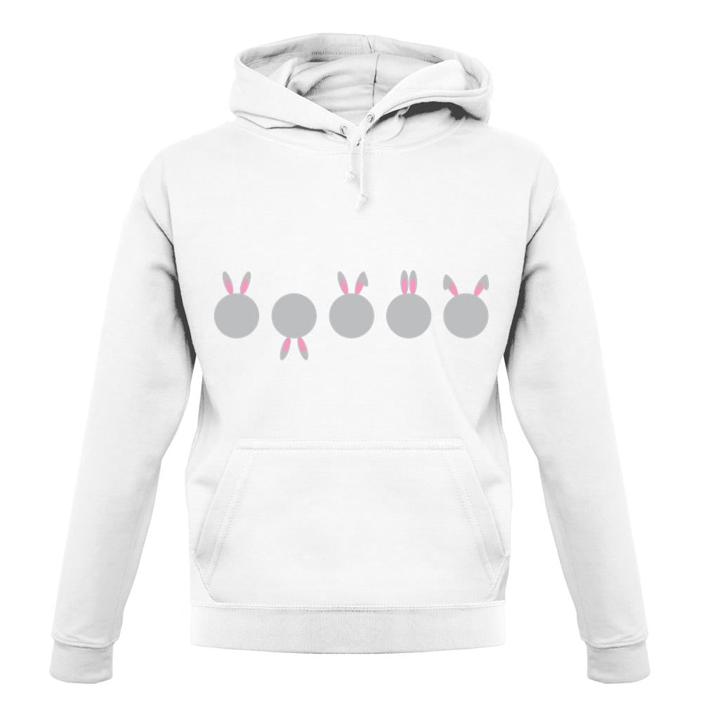 Five Bunnies unisex hoodie Five Bunnies unisex hoodie